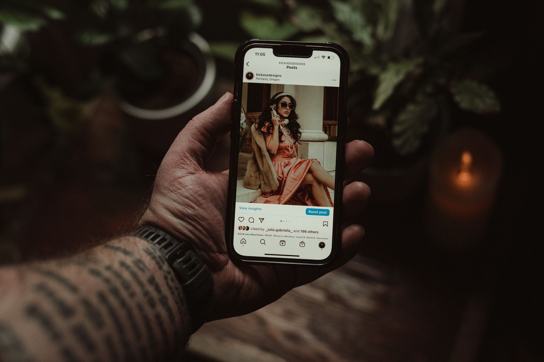 réglages Instagram
