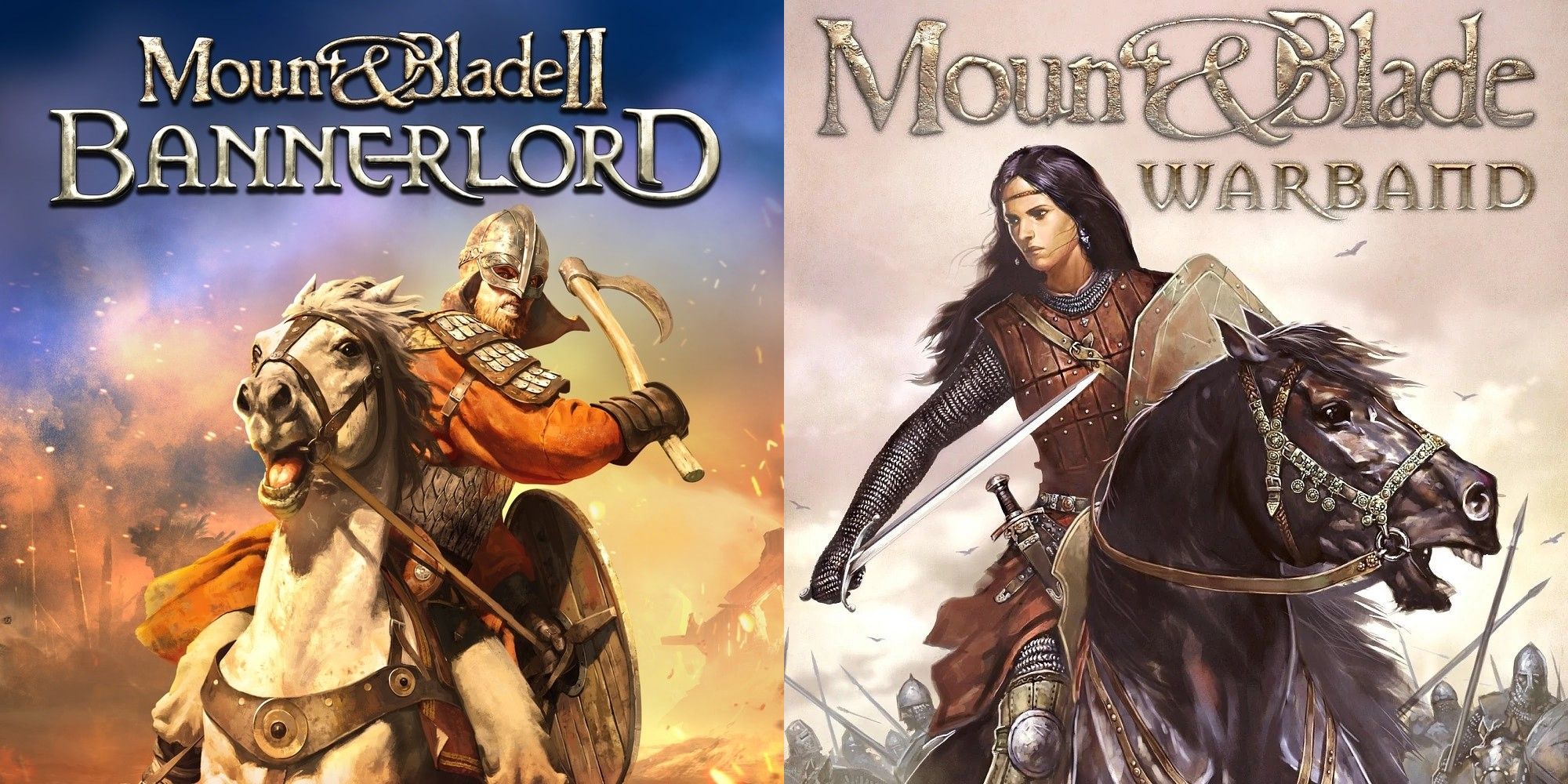 Scène de bataille médiévale inspirée de Mount & Blade II Bannerlord