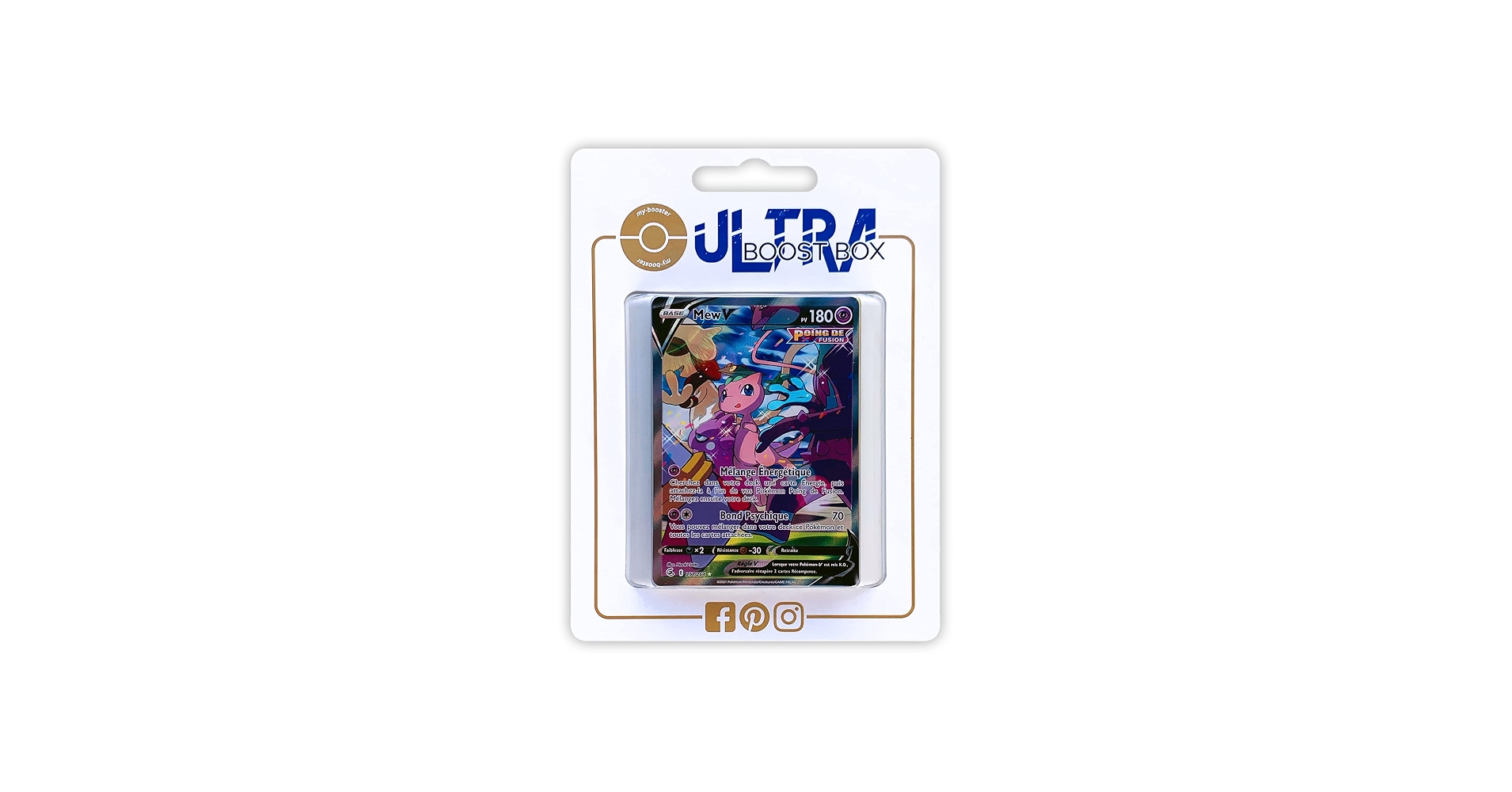 Carte Pokémon Mew V Full Art alternative 251/264 de l'extension Poing de Fusion
