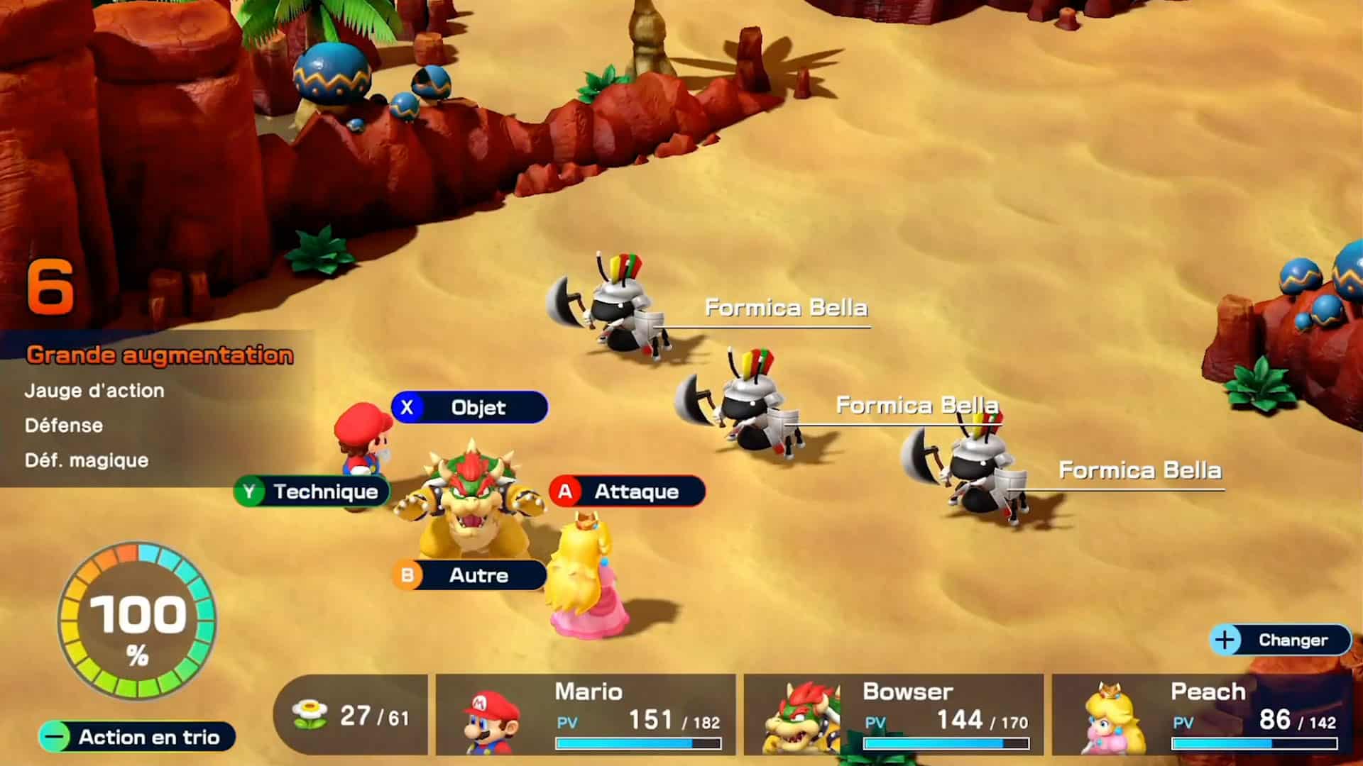 Illustration de Super Mario RPG sur Super Nintendo avec ses personnages principaux